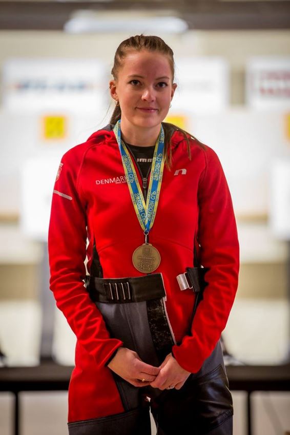 Rikke EM Bronze 2017 10m luftriffel portræt