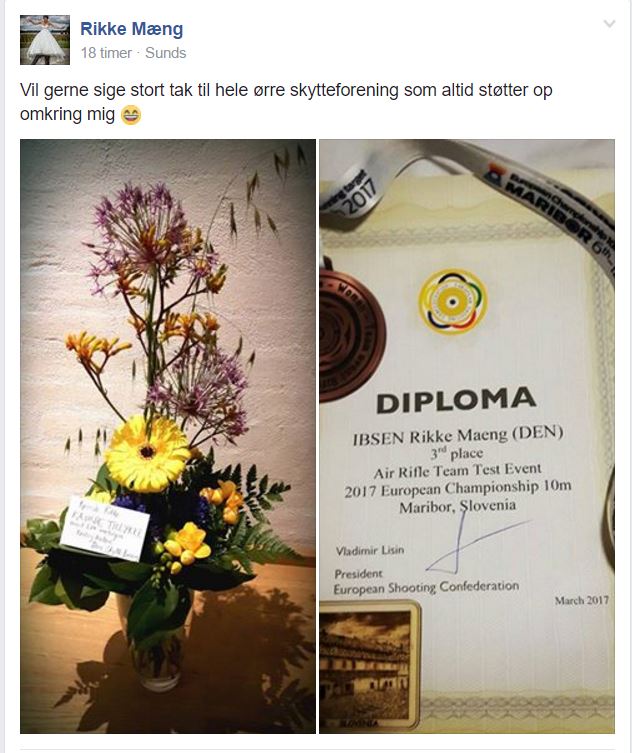 Rikke EM Bronze 2017 10m luftriffel